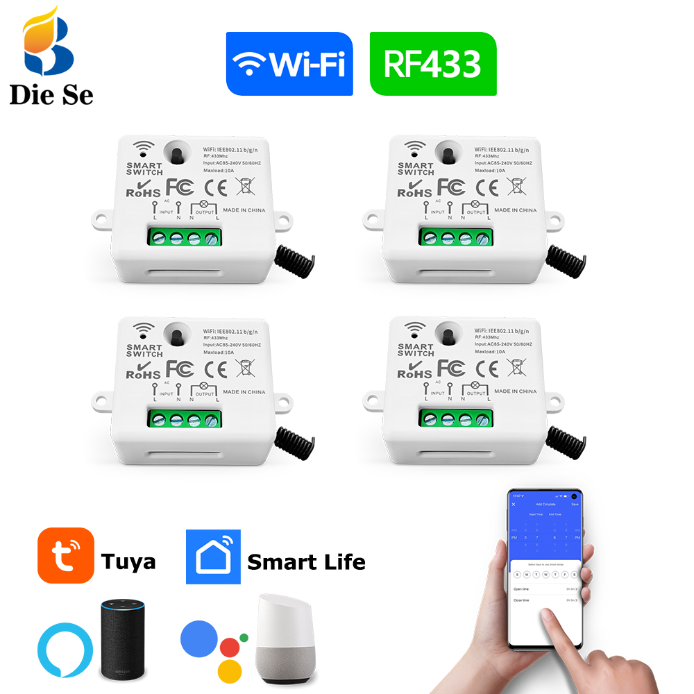 Tuya WiFi Smart Light Switch 4 - Home Improvement Years ulasan dan harga