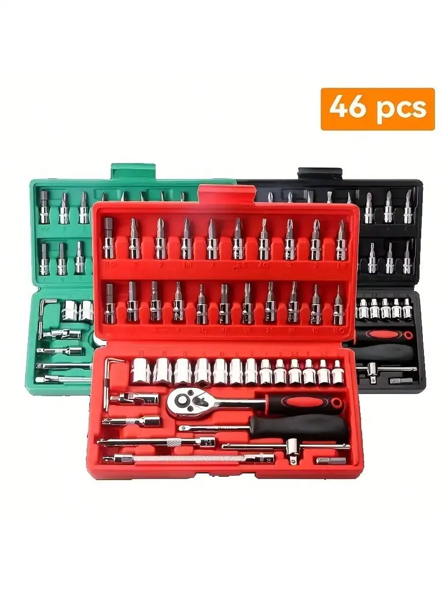 Set Kunci Pas Ratchet 46 Buah  - Home Improvements ulasan dan harga