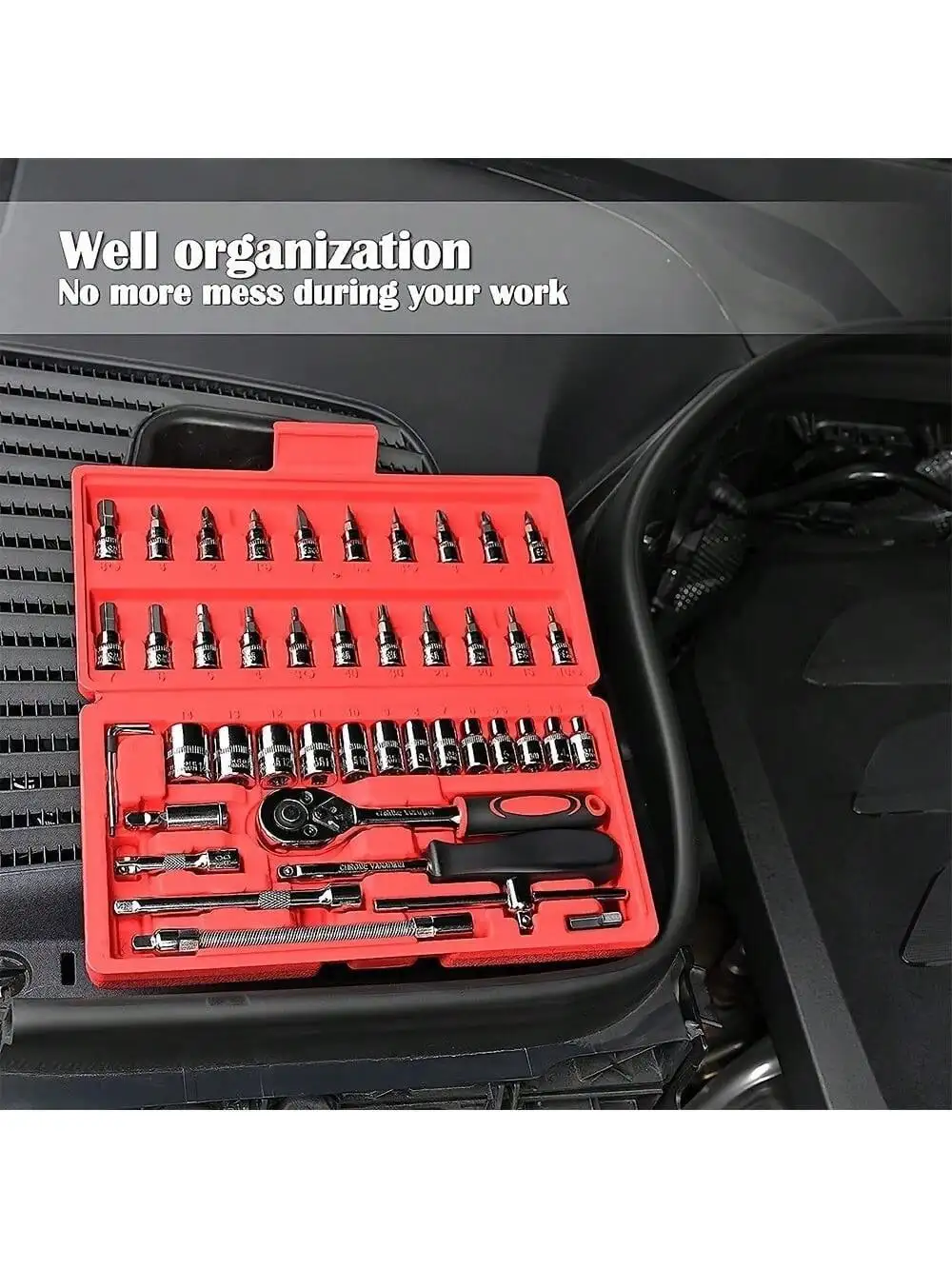 Set Kunci Pas Ratchet 46 Buah  - Home Improvements ulasan dan harga