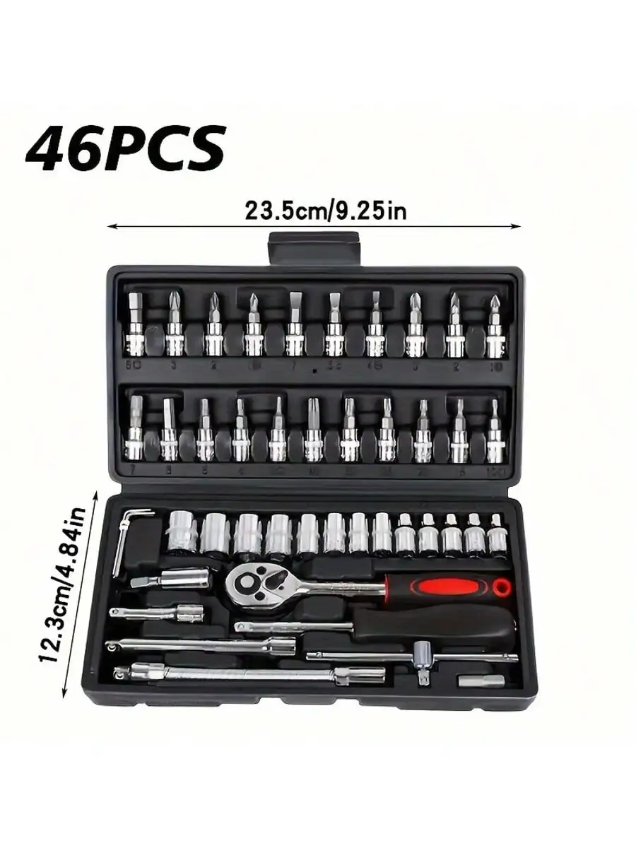 Set Kunci Pas Ratchet 46 Buah  - Home Improvements ulasan dan harga