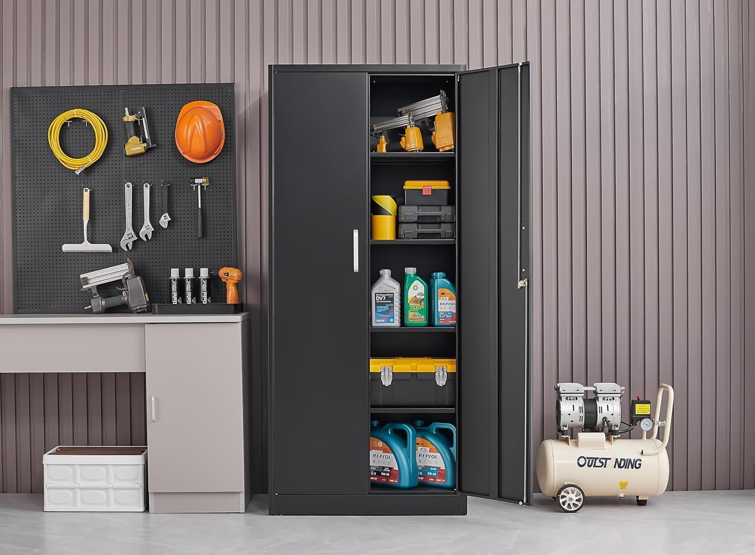 Lemari Penyimpanan Logam Denga - Home Improvements ulasan dan harga